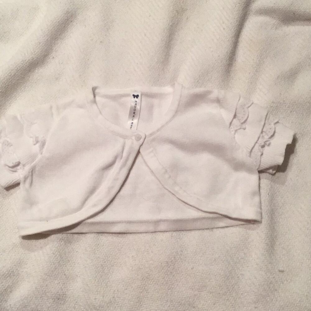 Mayoral baby white cotton shrung worn once 24m